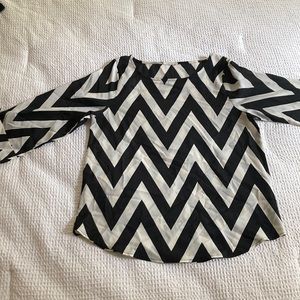 Chevron striped blouse